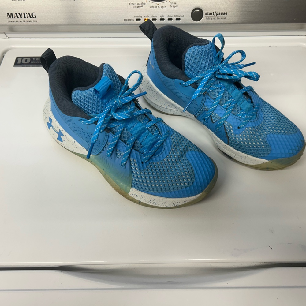 Under Armour Blue Embiid 1UA Basketball shoes